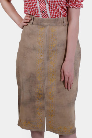 Edelweiss Custom Made Leather Skirt