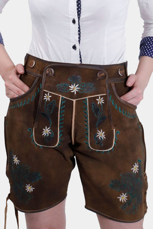 Franziska Womens Lederhosen Shorts
