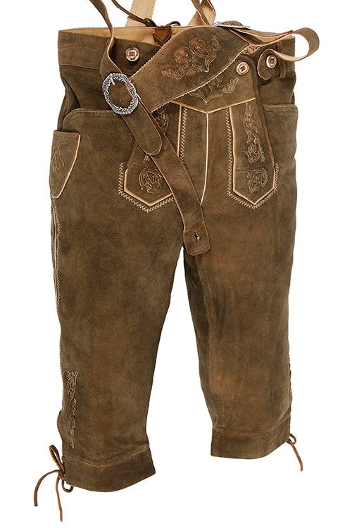 Bundhosen knee Length trouser Seppl walnut with straps