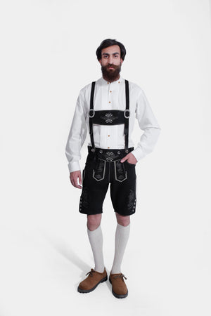 Black Edelweiss German Oktoberfest Suspender