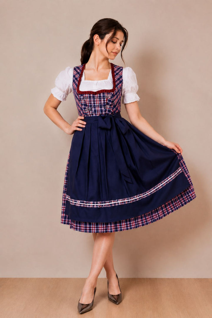 blue dirndl dress Berwin Long Dirndl