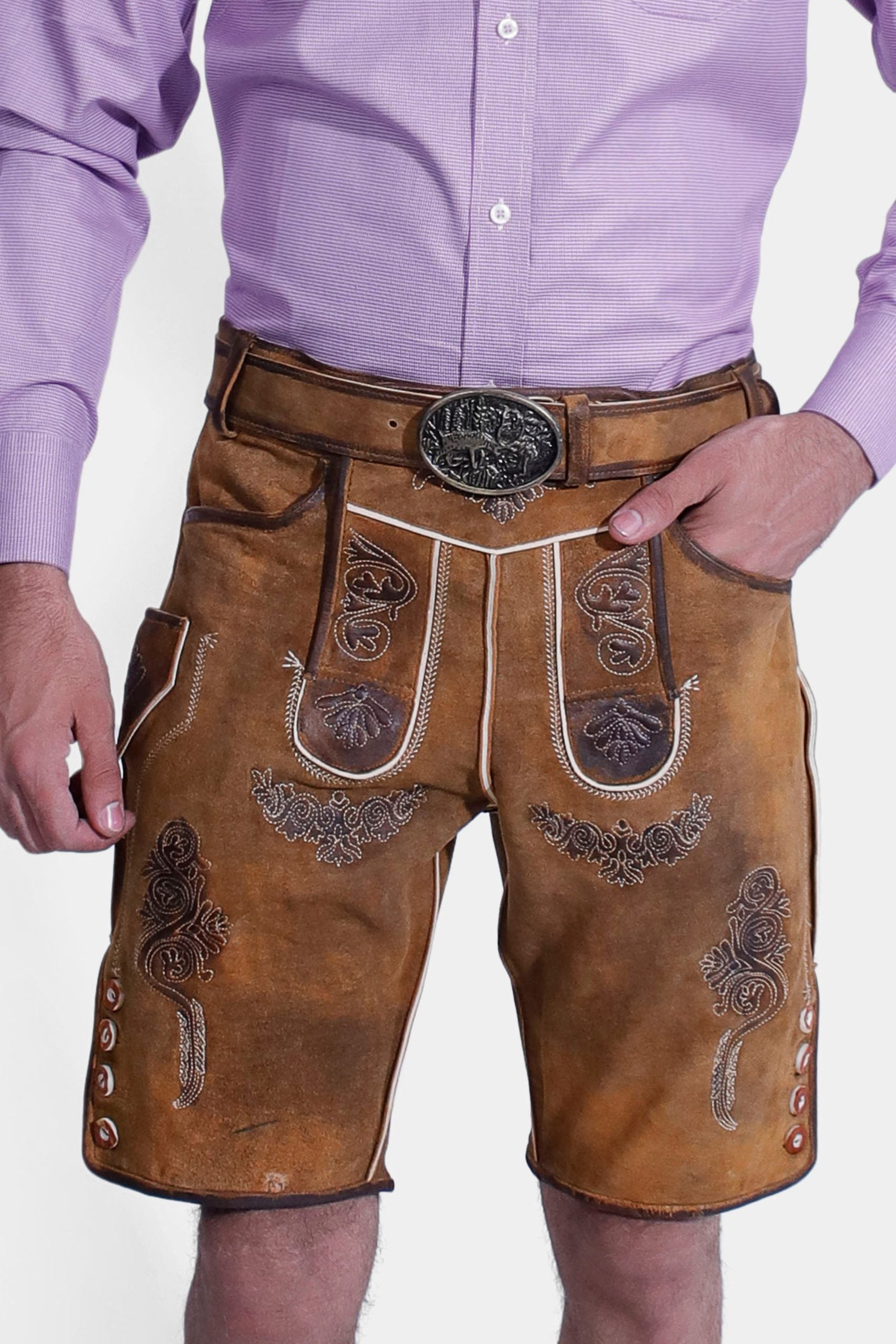 Traditional Mens Bavarian Lederhosen Brecht Classic