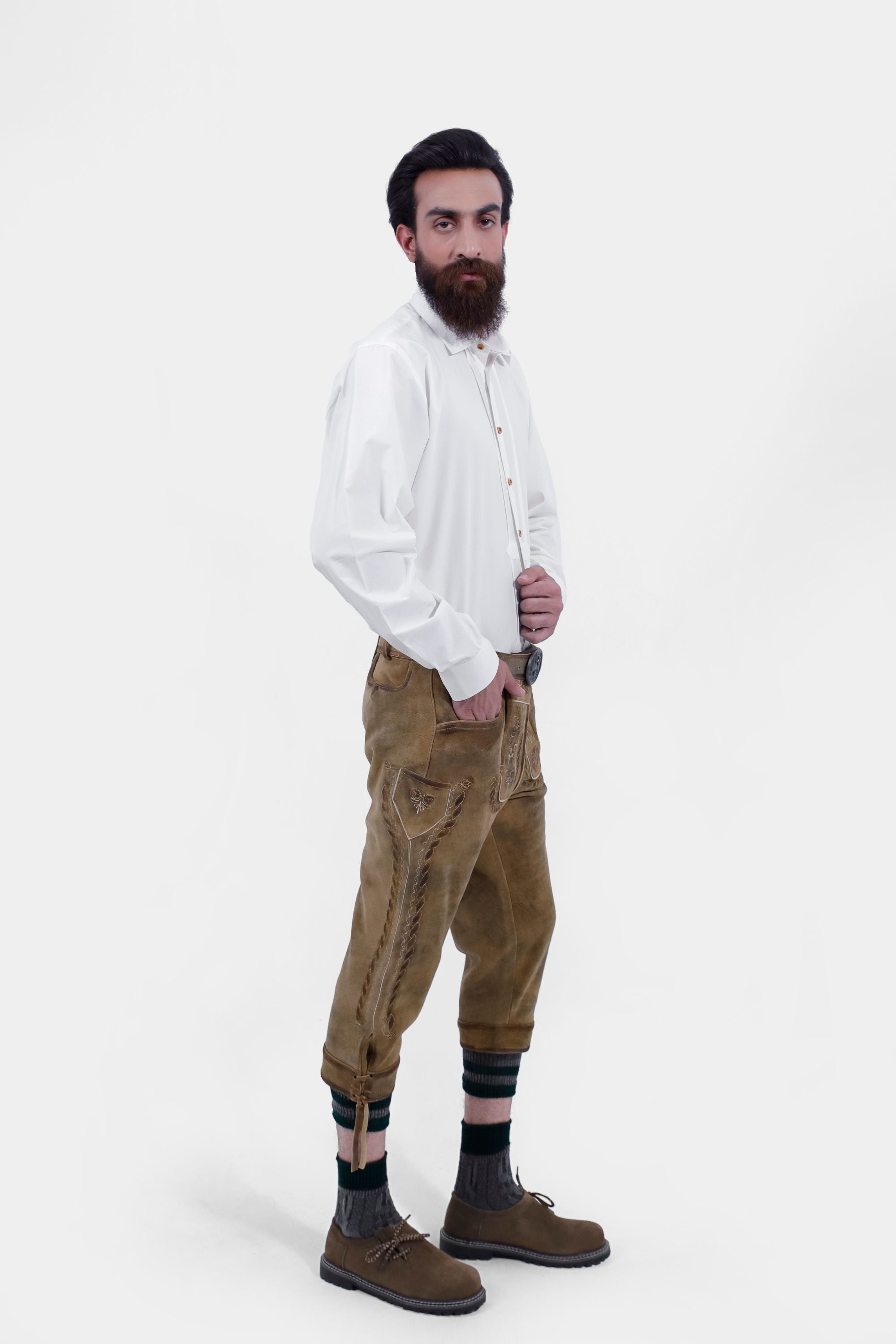 knee length lederhosen