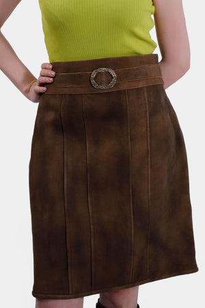 Gastein Lederhosen Suede Skirt
