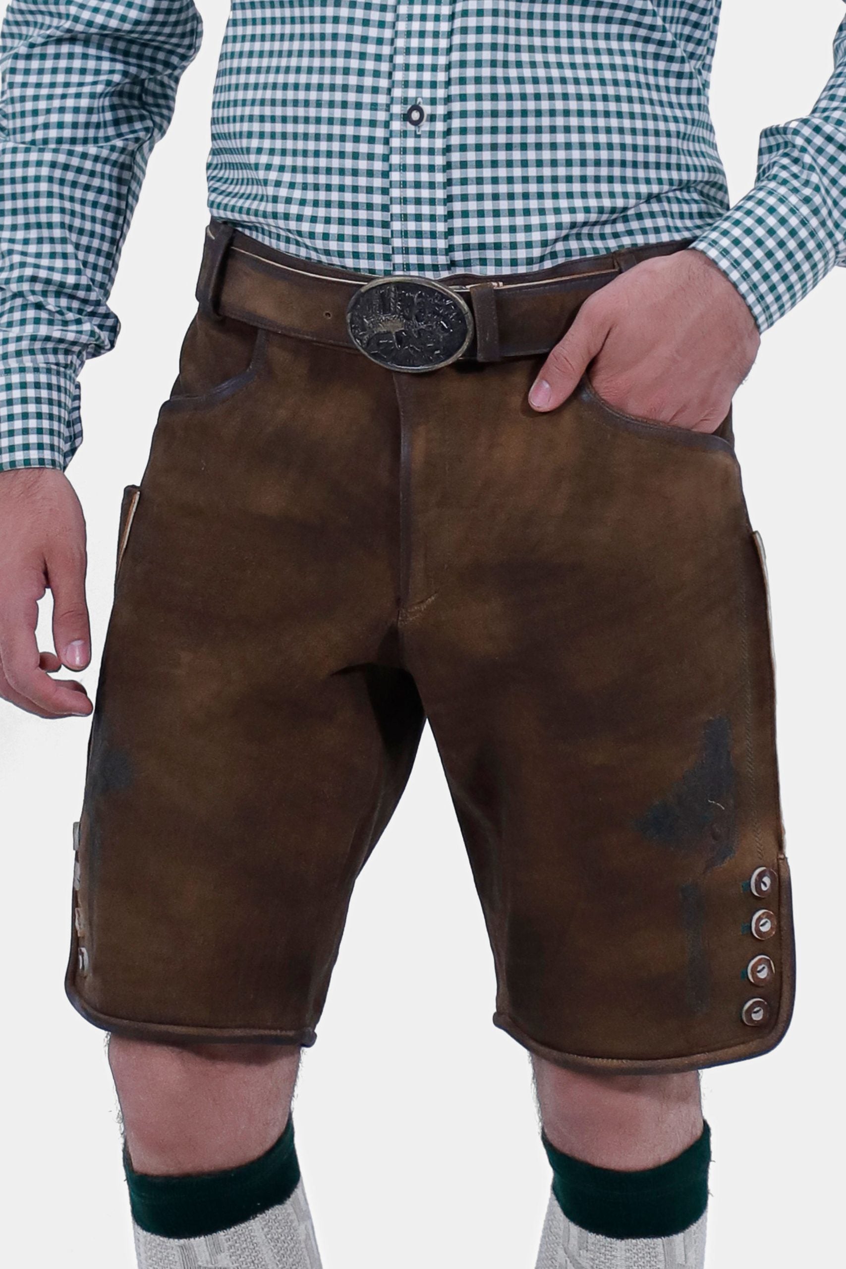 Geneva German Short Lederhosen for Men