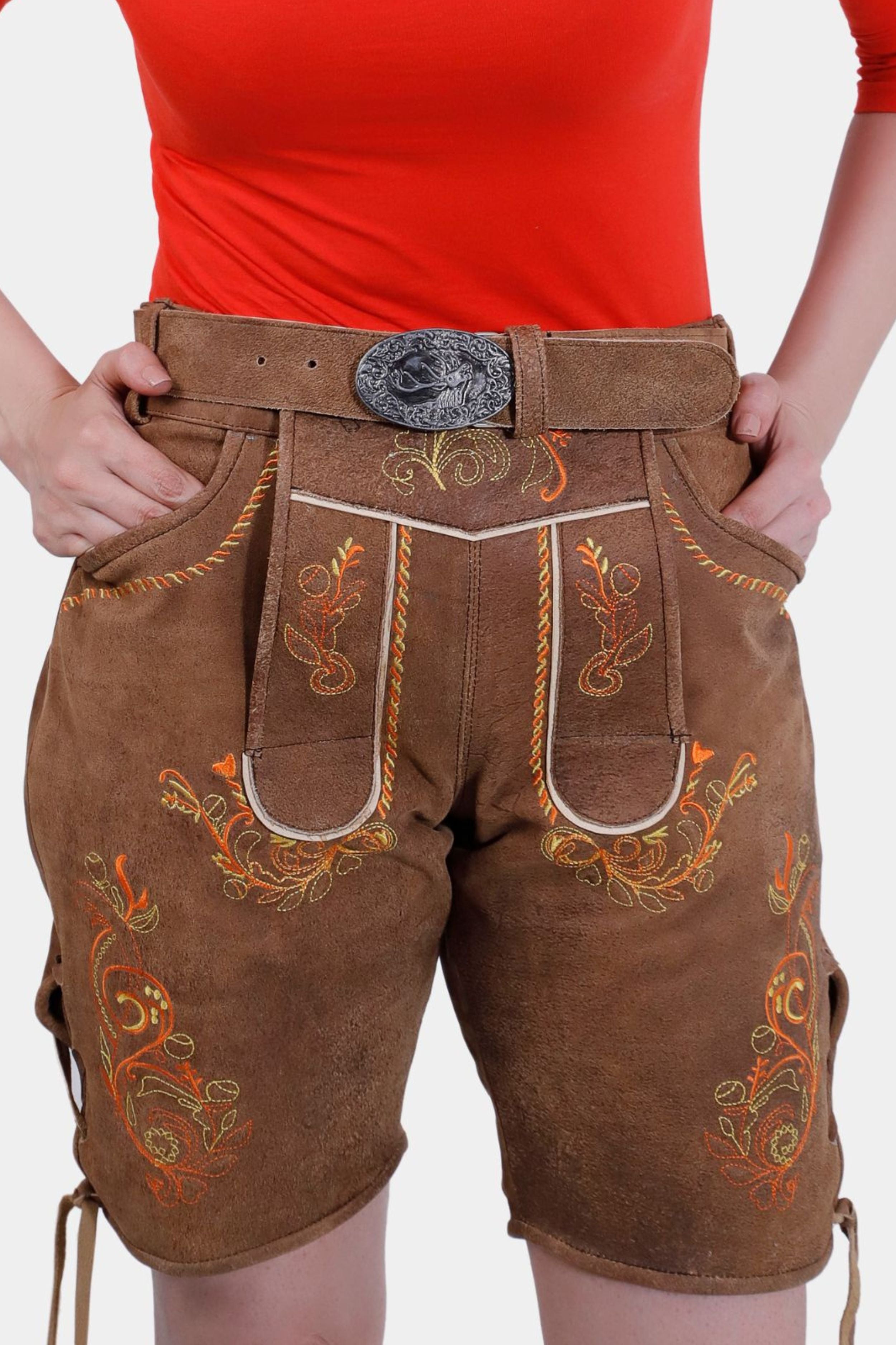 Heidi Klum Womens Lederhosen Pants