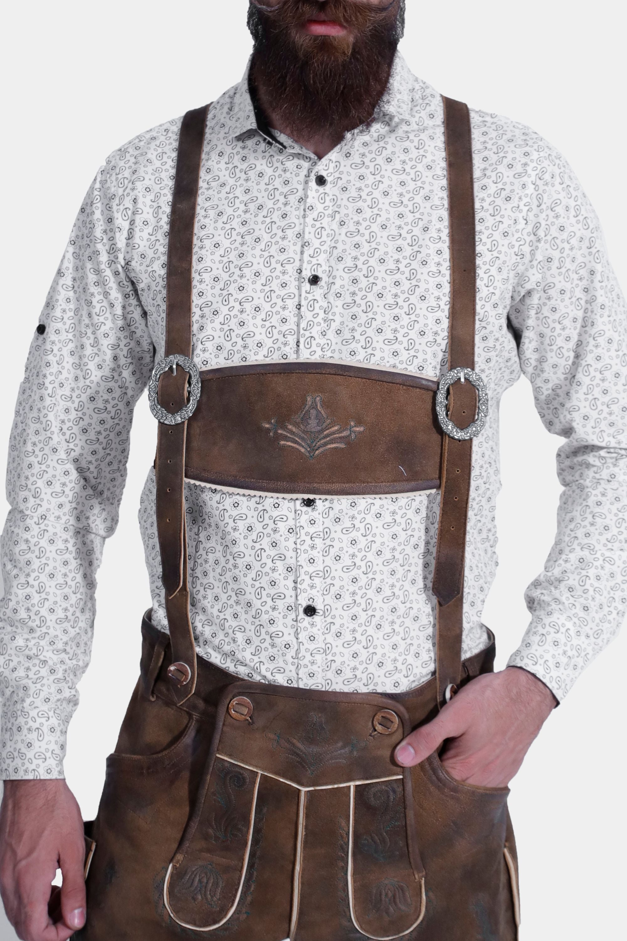 Lechfall Legend Mens Lederhosen Suspender