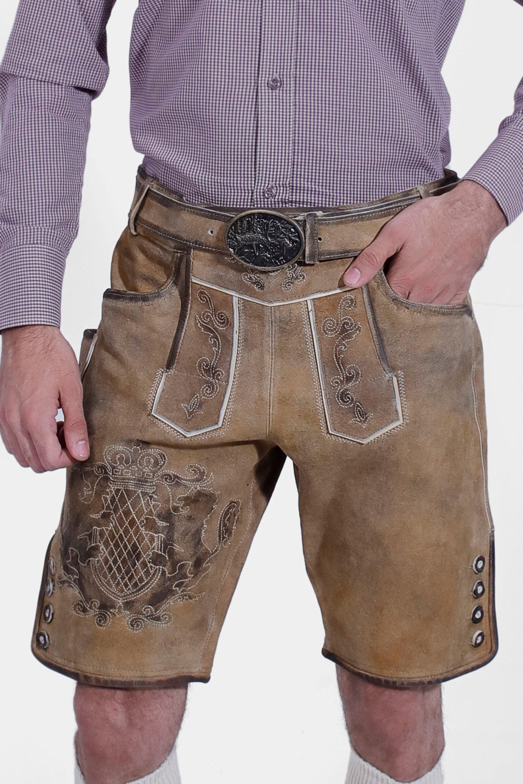 Linderhof Palace Mens Lederhosen Shorts