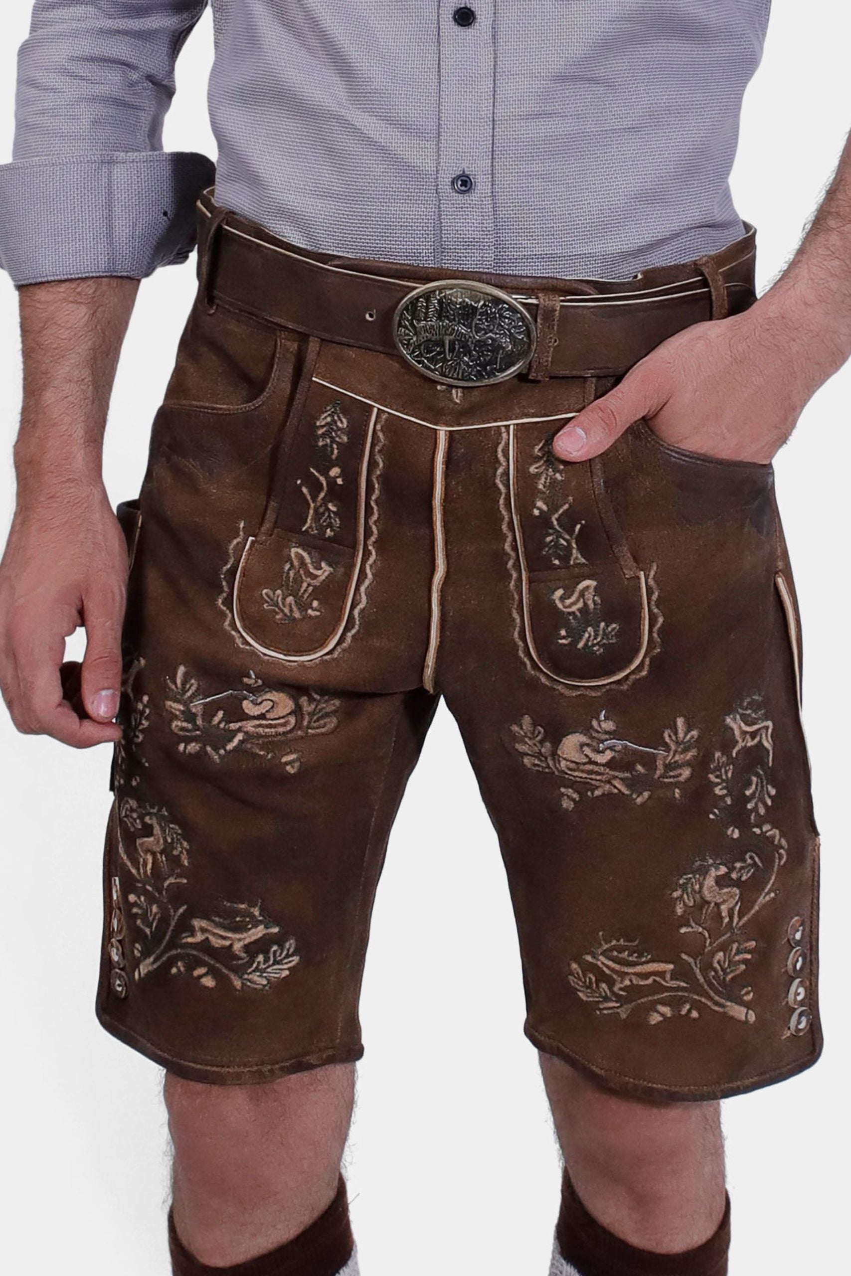 Traditional Oktoberfest lederhosen Matthaus