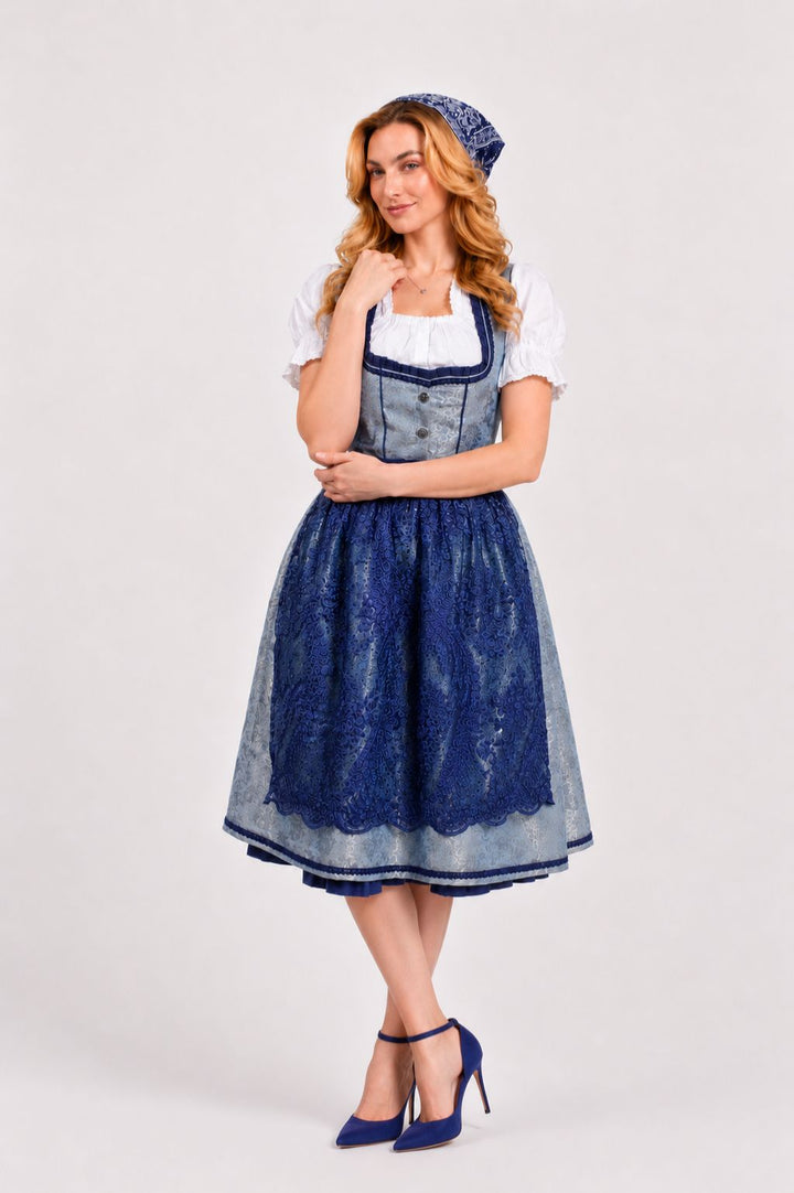 maxi dirndl dress Blue Nastassja | Lange Ankle-Length EU 40 - US 10 - Waist 76-79 cm A practical front zipper Size Range:34-52 YGroup_amberlyn-maxi-dress olive green formal dresses