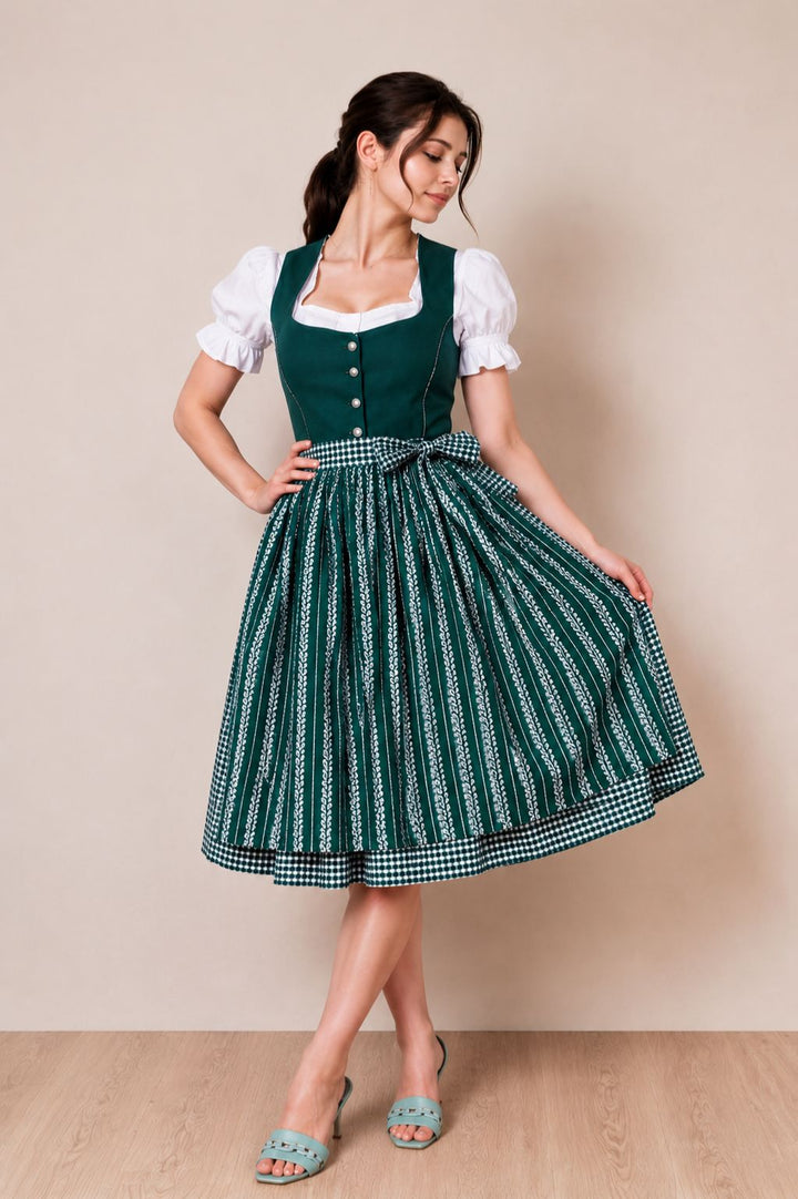 dirndl dress green Green Dirndl Dress Mona