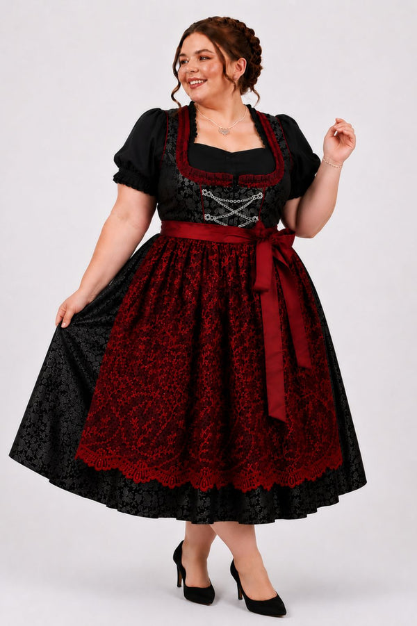 long dirndl dress plus size Plus-Size Dirndls: The Cinderella Dresses