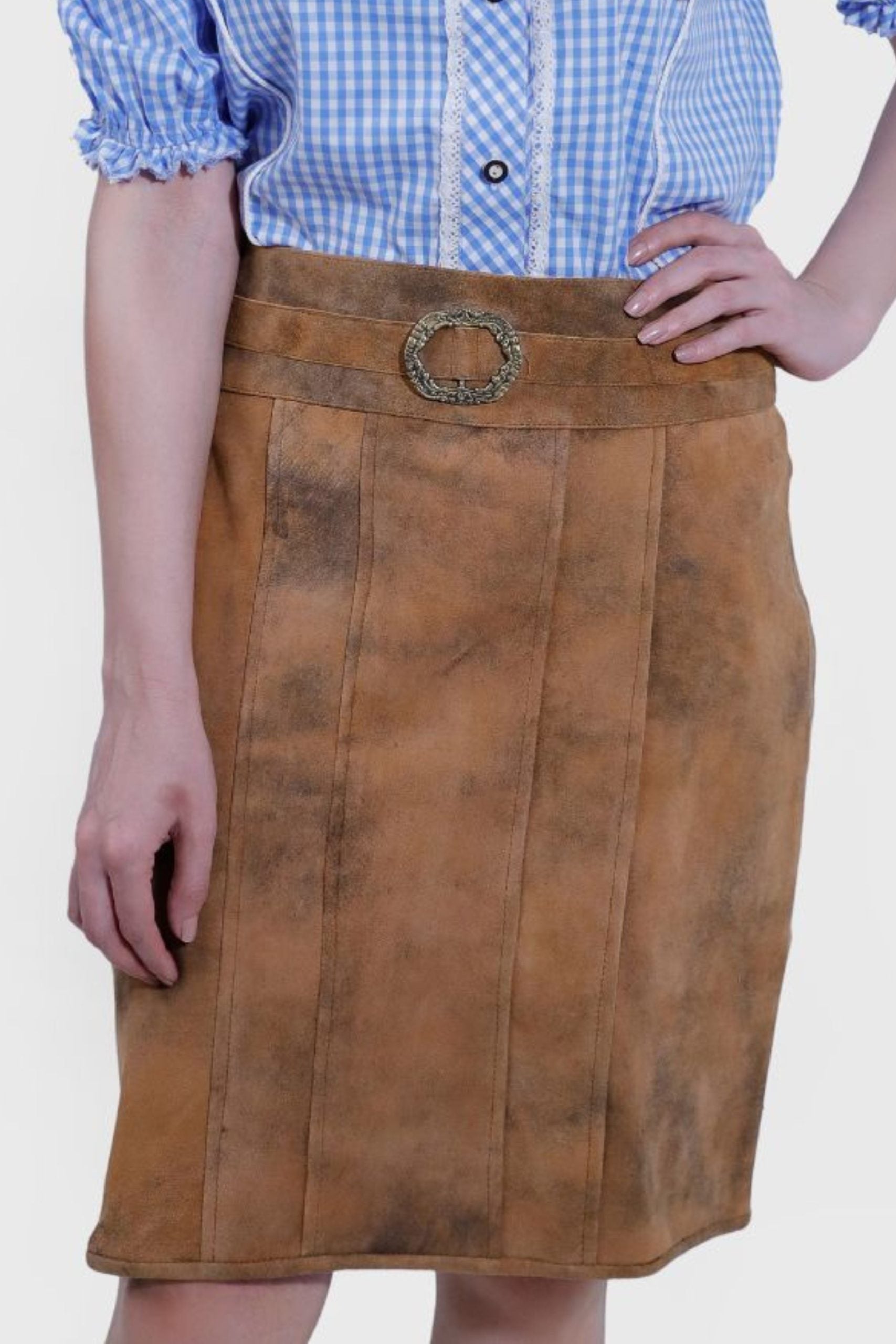 Rustic Custom Leather Skirt