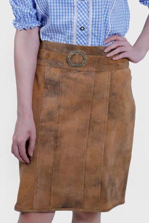 Rustic Custom Leather Skirt