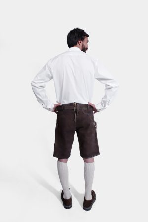 Bavarian short lederhosen Zillertal goatskin antique