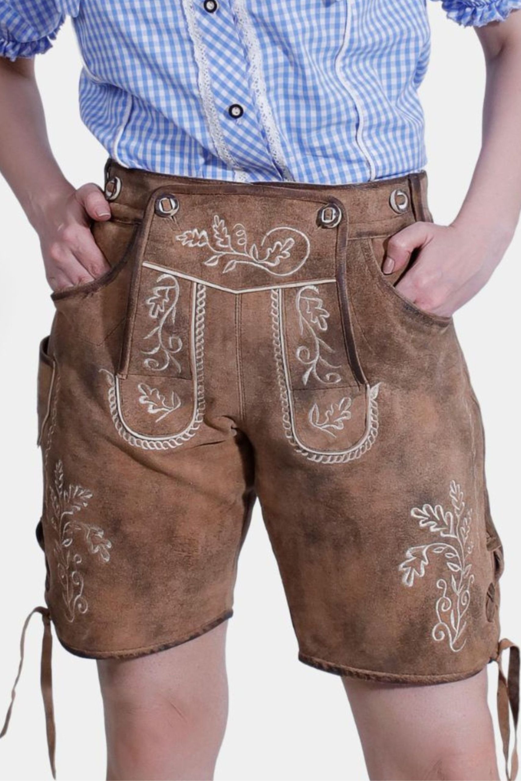 Angela Merkel Womens Leather Lederhosen