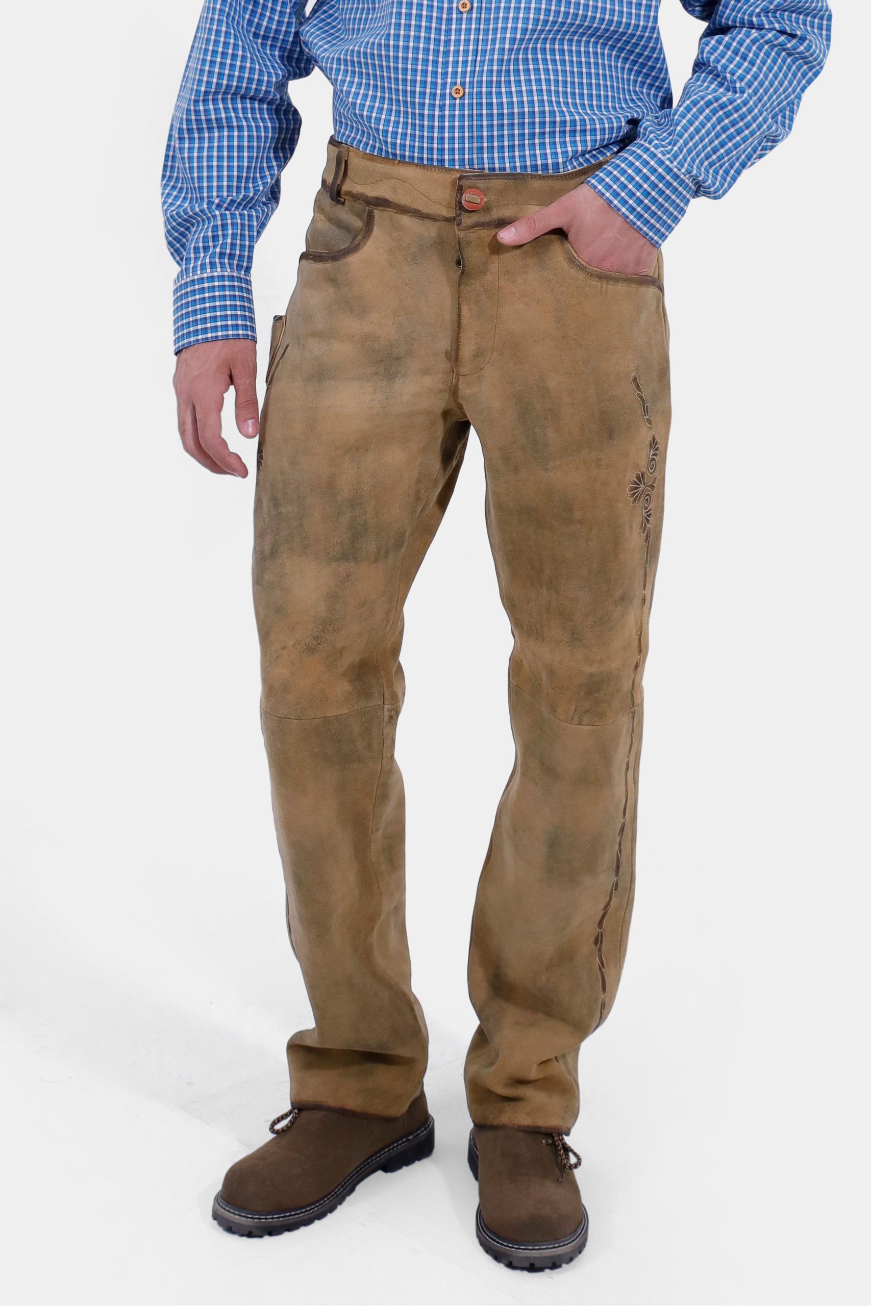 Men Bavarian Lederhosen Leather Trousers store